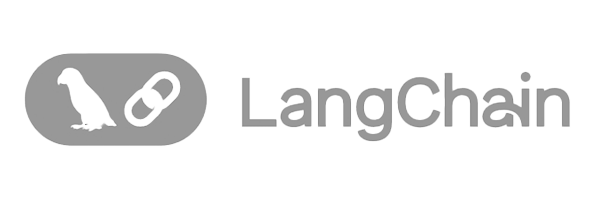 Langchain Logo Grayscale